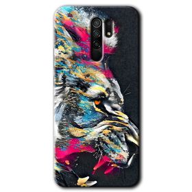 Xiaomi Redmi 9 Colorfull Aslan Baskılı Uyumlu Silikon Kılıf