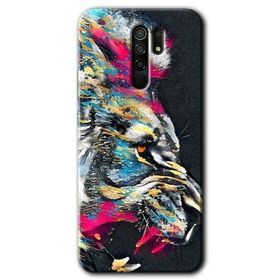 Xiaomi Redmi 9 Colorfull Aslan Baskılı Uyumlu Silikon Kılıf