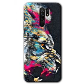 Xiaomi Redmi 9 Colorfull Aslan Baskılı Uyumlu Silikon Kılıf
