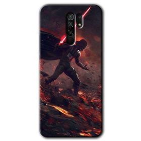Xiaomi Redmi 9 Darh Vader Wars Baskılı Uyumlu Silikon Kılıf