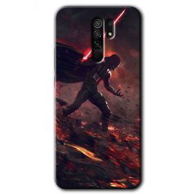 Xiaomi Redmi 9 Darh Vader Wars Baskılı Uyumlu Silikon Kılıf