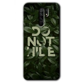 Xiaomi Redmi 9 Do Not Hide Baskılı Uyumlu Silikon Kılıf