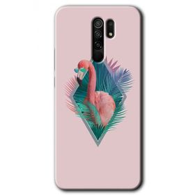 Xiaomi Redmi 9 Flamingo Baskılı Uyumlu Silikon Kılıf
