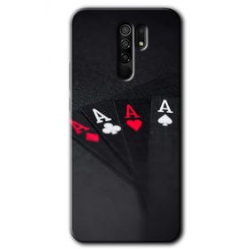 Xiaomi Redmi 9 Full As Baskılı Uyumlu Silikon Kılıf