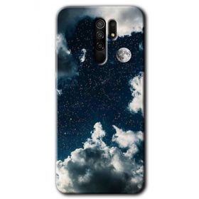 Xiaomi Redmi 9 Gece Gökyüzü Baskılı Uyumlu Silikon Kılıf