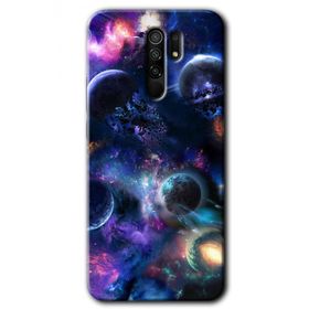 Xiaomi Redmi 9 Gezegen Karışımı Baskılı Uyumlu Silikon Kılıf