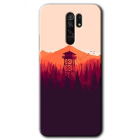 Xiaomi Redmi 9 Gözlem Kulesi Baskılı Uyumlu Silikon Kılıf
