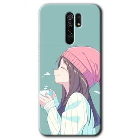 Xiaomi Redmi 9 Happy Girl Baskılı Uyumlu Silikon Kılıf