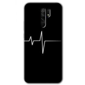 Xiaomi Redmi 9 Heart Rytm Baskılı Uyumlu Silikon Kılıf