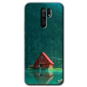 Xiaomi Redmi 9 House In Woods Baskılı Uyumlu Silikon Kılıf