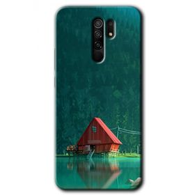 Xiaomi Redmi 9 House In Woods Baskılı Uyumlu Silikon Kılıf