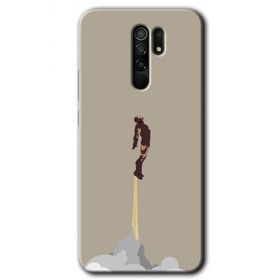 Xiaomi Redmi 9 İronman Airport Baskılı Uyumlu Silikon Kılıf