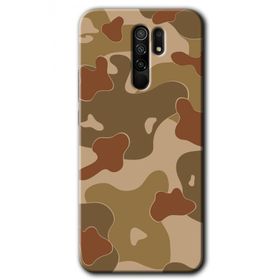 Xiaomi Redmi 9 Kamuflaj 10 Baskılı Uyumlu Silikon Kılıf