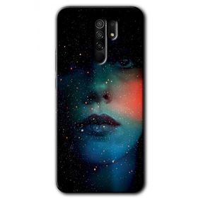 Xiaomi Redmi 9 Karanlık Kadın Baskılı Uyumlu Silikon Kılıf