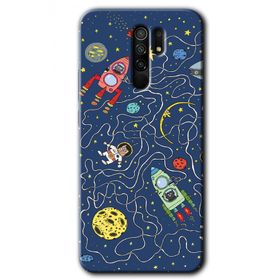 Xiaomi Redmi 9 Kedi Galaksi Baskılı Uyumlu Silikon Kılıf