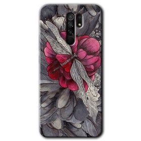 Xiaomi Redmi 9 kelebek Ömrü Baskılı Uyumlu Silikon Kılıf