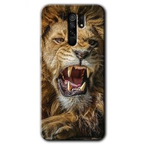 Xiaomi Redmi 9 King Lion Baskılı Uyumlu Silikon Kılıf