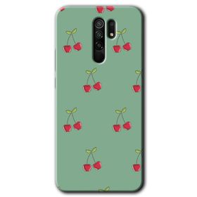 Xiaomi Redmi 9 Kiraz Berry Baskılı Uyumlu Silikon Kılıf