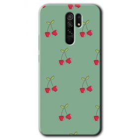 Xiaomi Redmi 9 Kiraz Berry Baskılı Uyumlu Silikon Kılıf