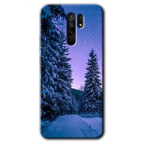 Xiaomi Redmi 9 Kış Manzarası Baskılı Uyumlu Silikon Kılıf