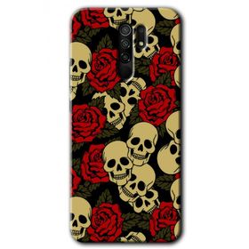 Xiaomi Redmi 9 Kurukafa Aşk Baskılı Uyumlu Silikon Kılıf