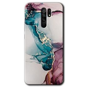 Xiaomi Redmi 9 Liquid Mermer Baskılı Uyumlu Silikon Kılıf