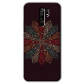 Xiaomi Redmi 9 Mandala Flower Wal Baskılı Uyumlu Silikon Kılıf
