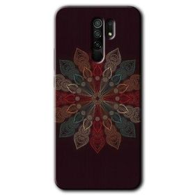 Xiaomi Redmi 9 Mandala Flower Wal Baskılı Uyumlu Silikon Kılıf