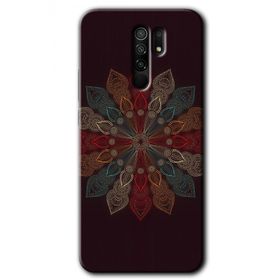 Xiaomi Redmi 9 Mandala Flower Wal Baskılı Uyumlu Silikon Kılıf