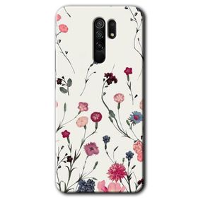 Xiaomi Redmi 9 Mat Çiçek Baskılı Uyumlu Silikon Kılıf