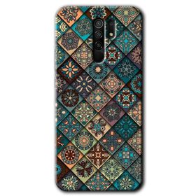 Xiaomi Redmi 9 Mat Mandala Baskılı Uyumlu Silikon Kılıf