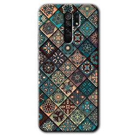 Xiaomi Redmi 9 Mat Mandala Baskılı Uyumlu Silikon Kılıf