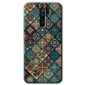 Xiaomi Redmi 9 Mat Mandala Baskılı Uyumlu Silikon Kılıf