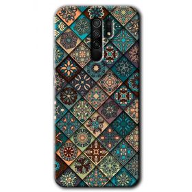 Xiaomi Redmi 9 Mat Mandala Baskılı Uyumlu Silikon Kılıf