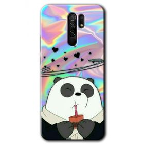 Xiaomi Redmi 9 Milkshake Panda Baskılı Uyumlu Silikon Kılıf