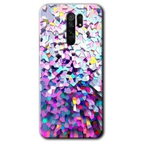 Xiaomi Redmi 9 Mosaic Fragments Colorfull Baskılı Uyumlu Silikon Kılıf