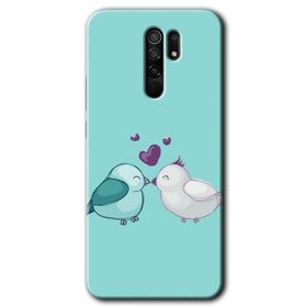 Xiaomi Redmi 9 Mutlu Kuşlar Baskılı Uyumlu Silikon Kılıf