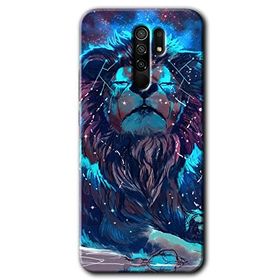 Xiaomi Redmi 9 Neon Aslan Baskılı Uyumlu Silikon Kılıf
