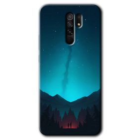 Xiaomi Redmi 9 Night Fores Mount Baskılı Uyumlu Silikon Kılıf