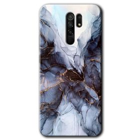 Xiaomi Redmi 9 Otantik Mermer Baskılı Uyumlu Silikon Kılıf
