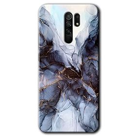 Xiaomi Redmi 9 Otantik Mermer Baskılı Uyumlu Silikon Kılıf