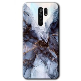 Xiaomi Redmi 9 Otantik Mermer Baskılı Uyumlu Silikon Kılıf