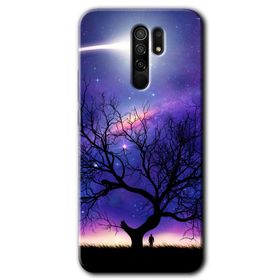 Xiaomi Redmi 9 Outlines Paint Baskılı Uyumlu Silikon Kılıf