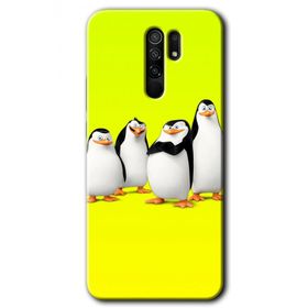 Xiaomi Redmi 9 Penguenler Baskılı Uyumlu Silikon Kılıf