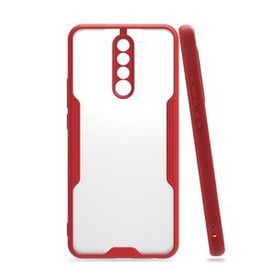 Xiaomi Redmi 9 Platin Silikon - Kırmızı Kılıf