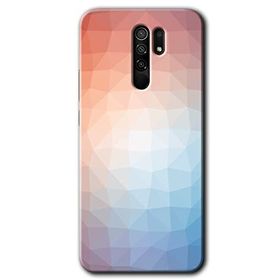 Xiaomi Redmi 9 Polygon Graident 3 Baskılı Uyumlu Silikon Kılıf