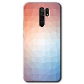 Xiaomi Redmi 9 Polygon Graident 3 Baskılı Uyumlu Silikon Kılıf