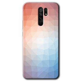 Xiaomi Redmi 9 Polygon Graident 3 Baskılı Uyumlu Silikon Kılıf