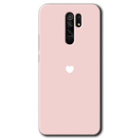 Xiaomi Redmi 9 Sade Kalp Baskılı Uyumlu Silikon Kılıf