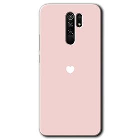 Xiaomi Redmi 9 Sade Kalp Baskılı Uyumlu Silikon Kılıf